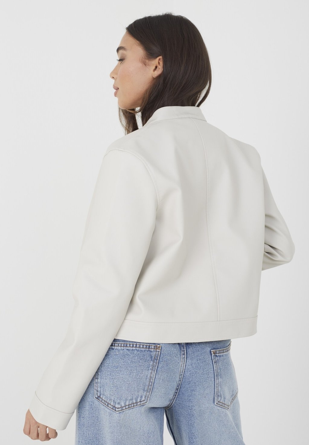 

Куртка из искусственной кожи ROUND NECK BIKER Brave Soul, серый