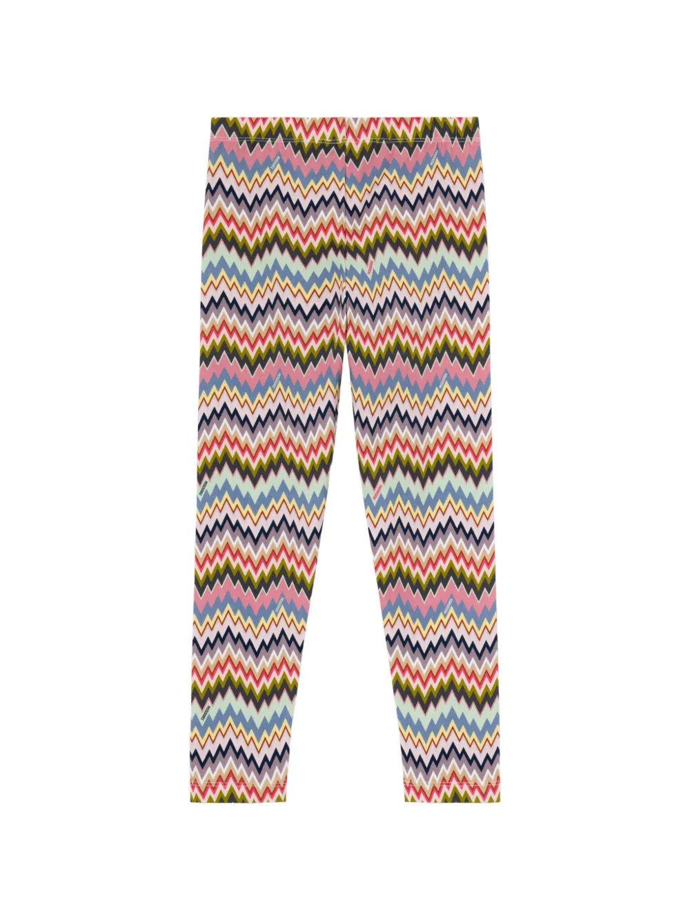 Леггинсы с зигзагообразным узором Missoni Kids, розовый — фото 2