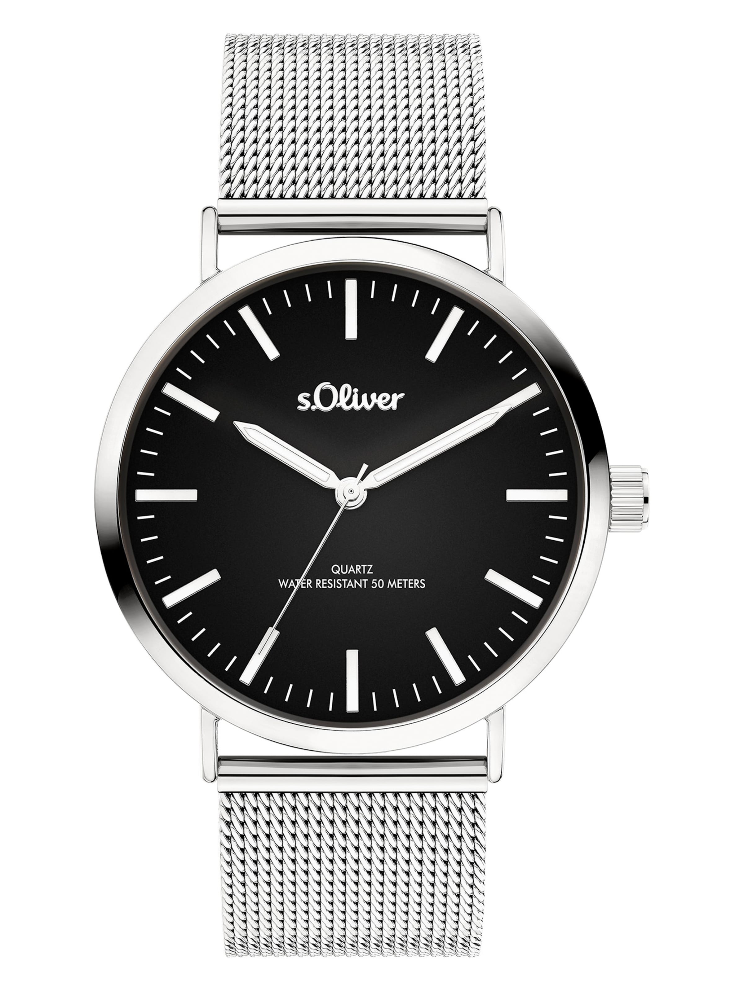 

s.Oliver Серебряные аналоговые часы