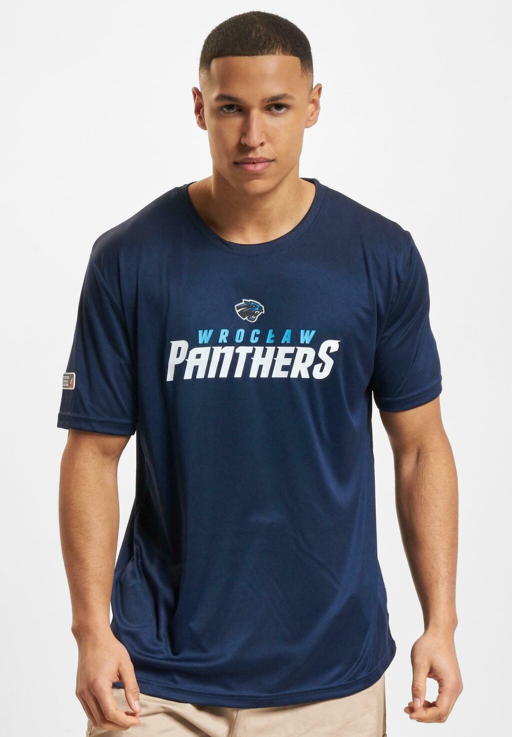 

Футболка с принтом SHOP X EUROPEAN LEAGUE OF FOOTBALL PANTHERS WROCLAW DEF, синий