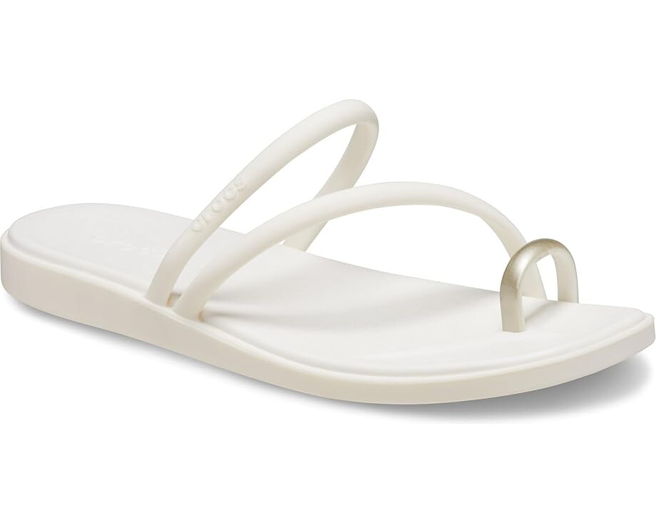 

Сандалии Crocs Miami Toe Loop Sandals, цвет Metallic Chalk