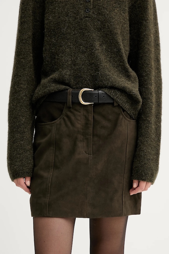 

Замшевая юбка Gestuz, зеленый