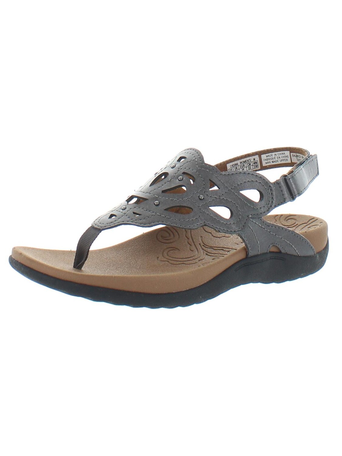 

Женские балетки Ridge с металлическими заклепками Rockport, цвет Pewter