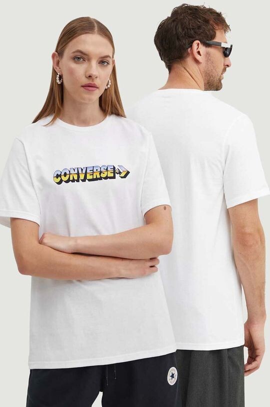

Хлопковая футболка Converse, белый