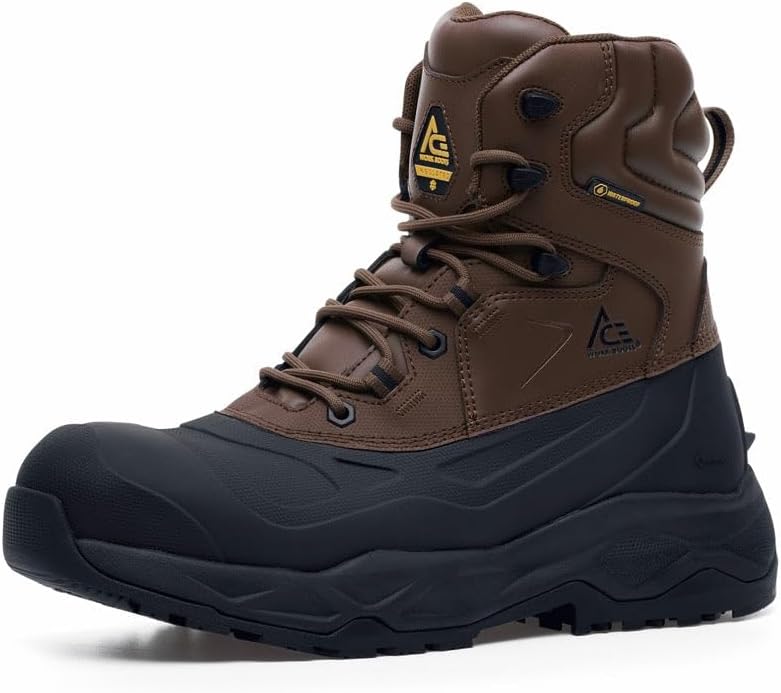 

Рабочие Ботинки ACE Mammoth IV, Мужские, Женские, Унисекс, С Композитным Носком, Противоскользящие, Водостойкие ACE Work Boots, коричневый
