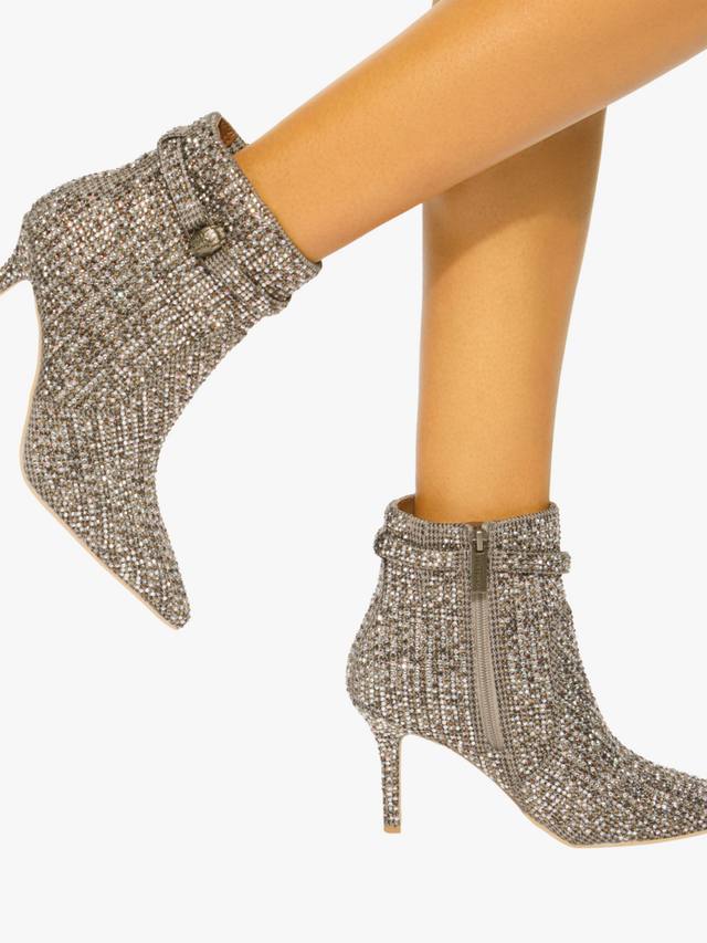 Kensington2 Stiletto украшенные ботинки до щиколотки Kurt Geiger London, Gold/Multi — фото 2
