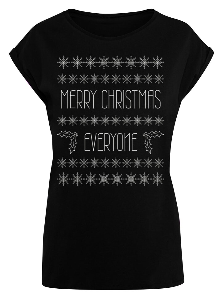 

Футболка F4NT4STIC Merry Christmas Everyone Weihnachten, черный