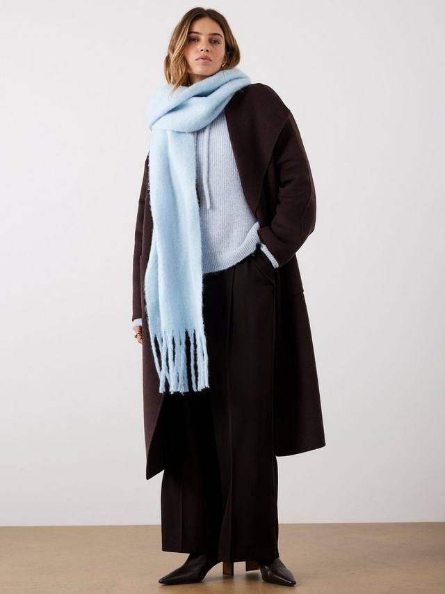 

Шерстяное пальто ручной отделки Mint Velvet, Brown