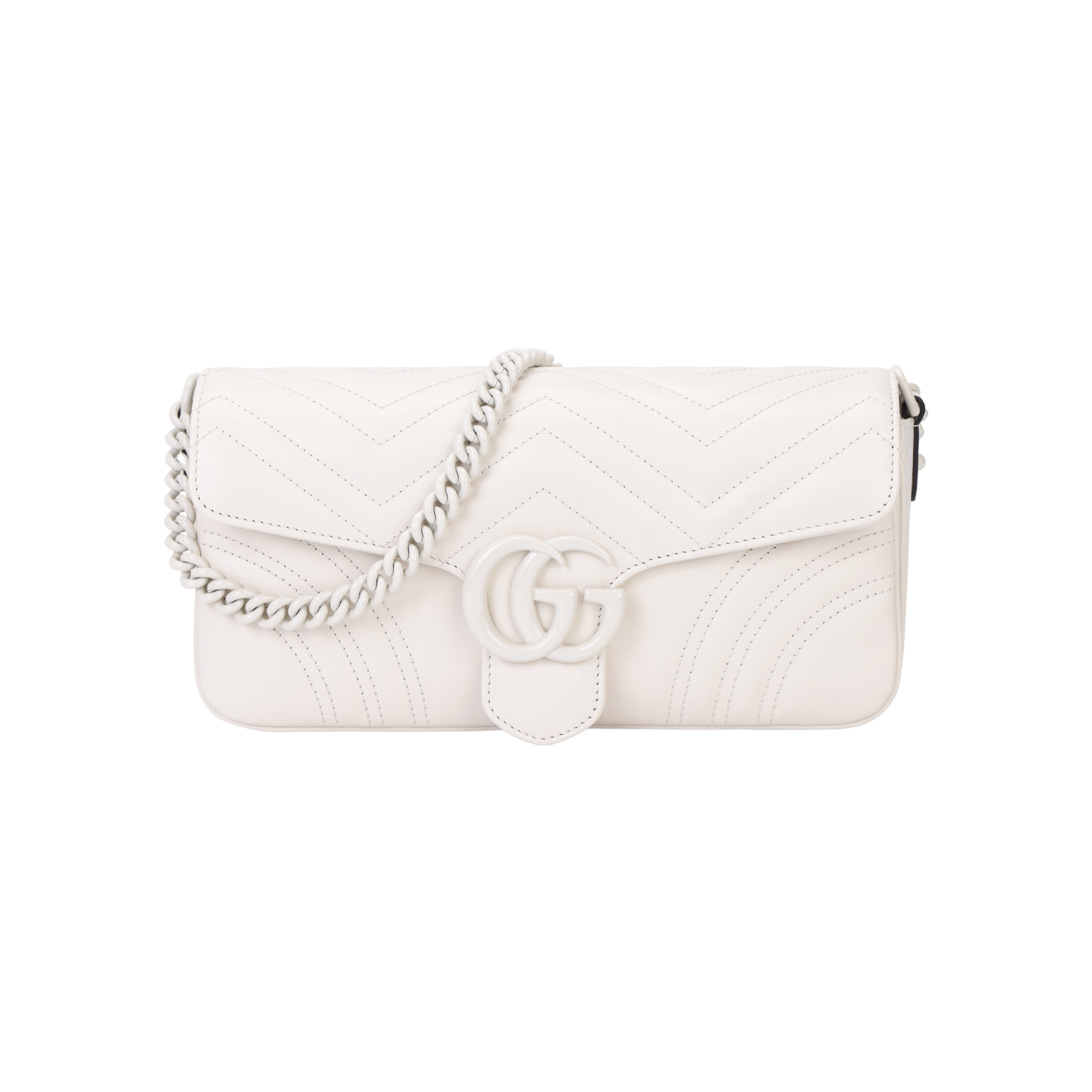 

GUCCI Сумка через плечо GG Marmont из кожи, женская, белая
