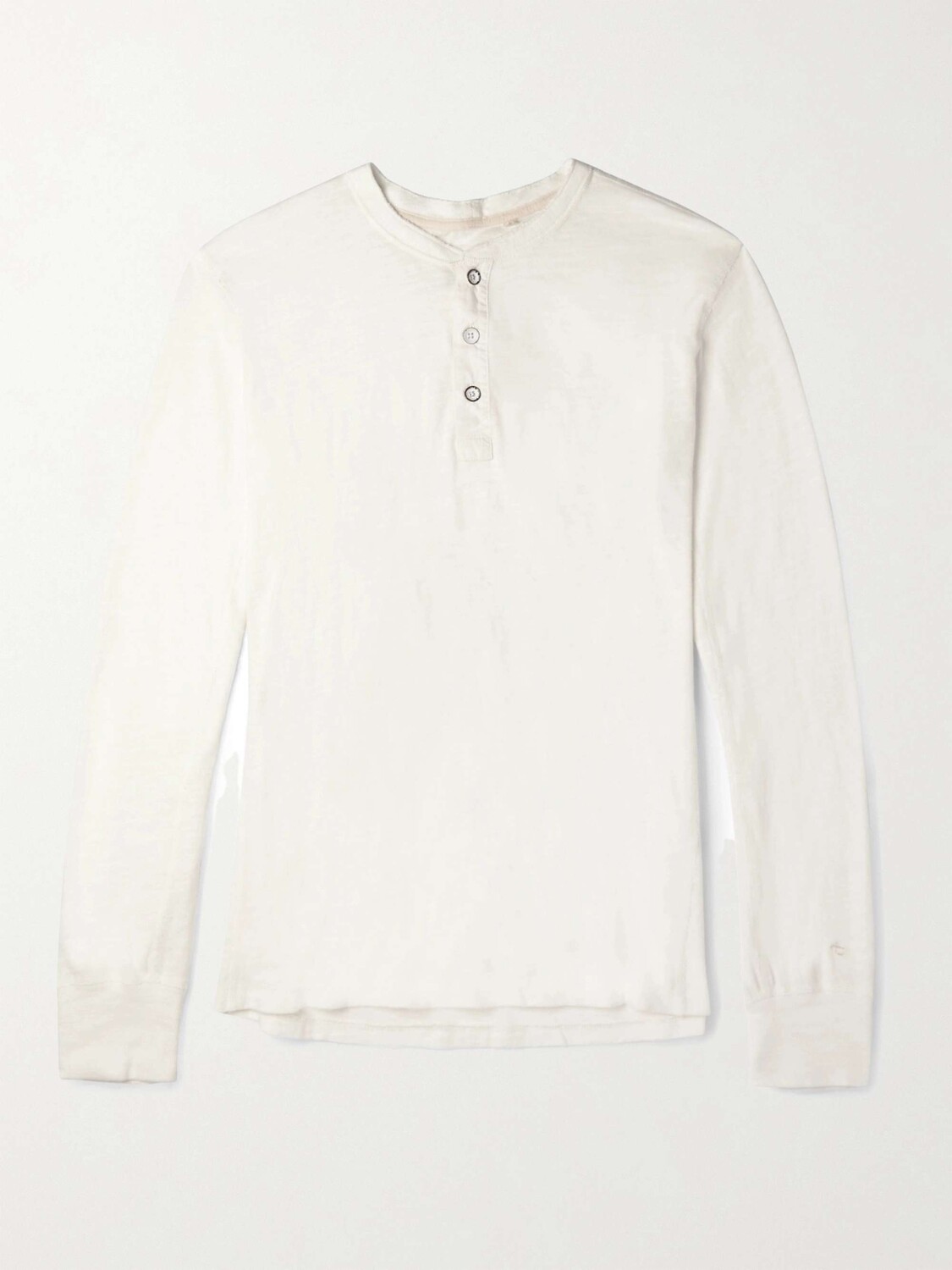 

Футболка Henley из хлопкового джерси RAG & BONE, белый