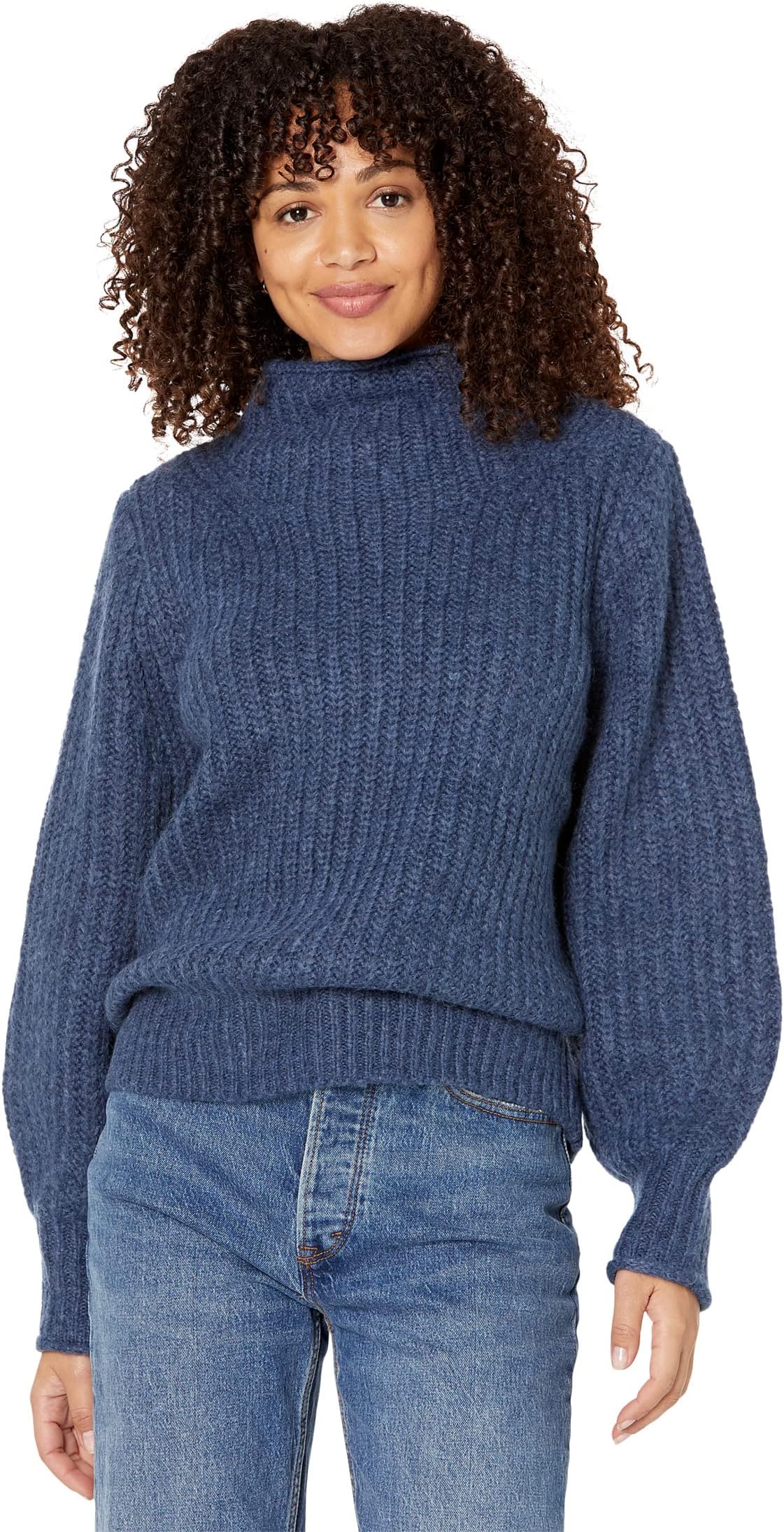 

Свитер Madewell Loretto Mockneck Pullover Sweater, цвет Heather Blueberry