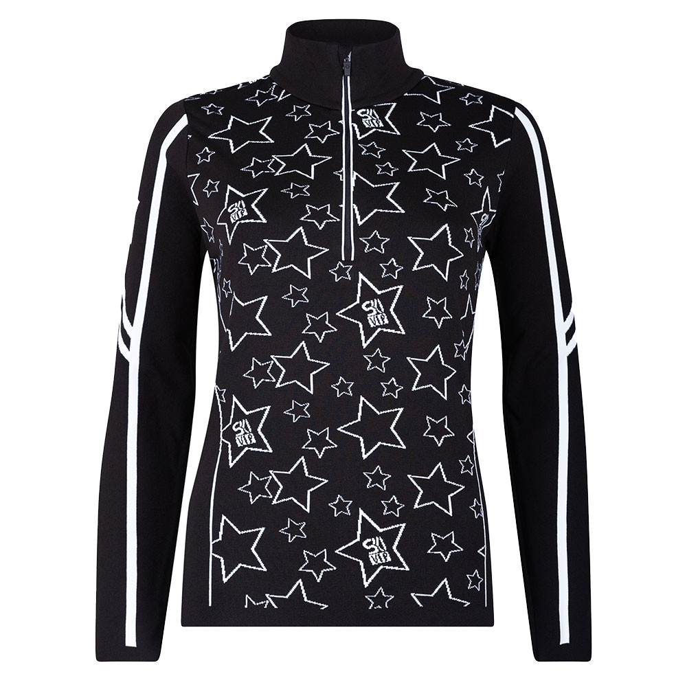 

Свитер Newland Ostersund с застежкой-молнией до середины груди (женский), Black/White