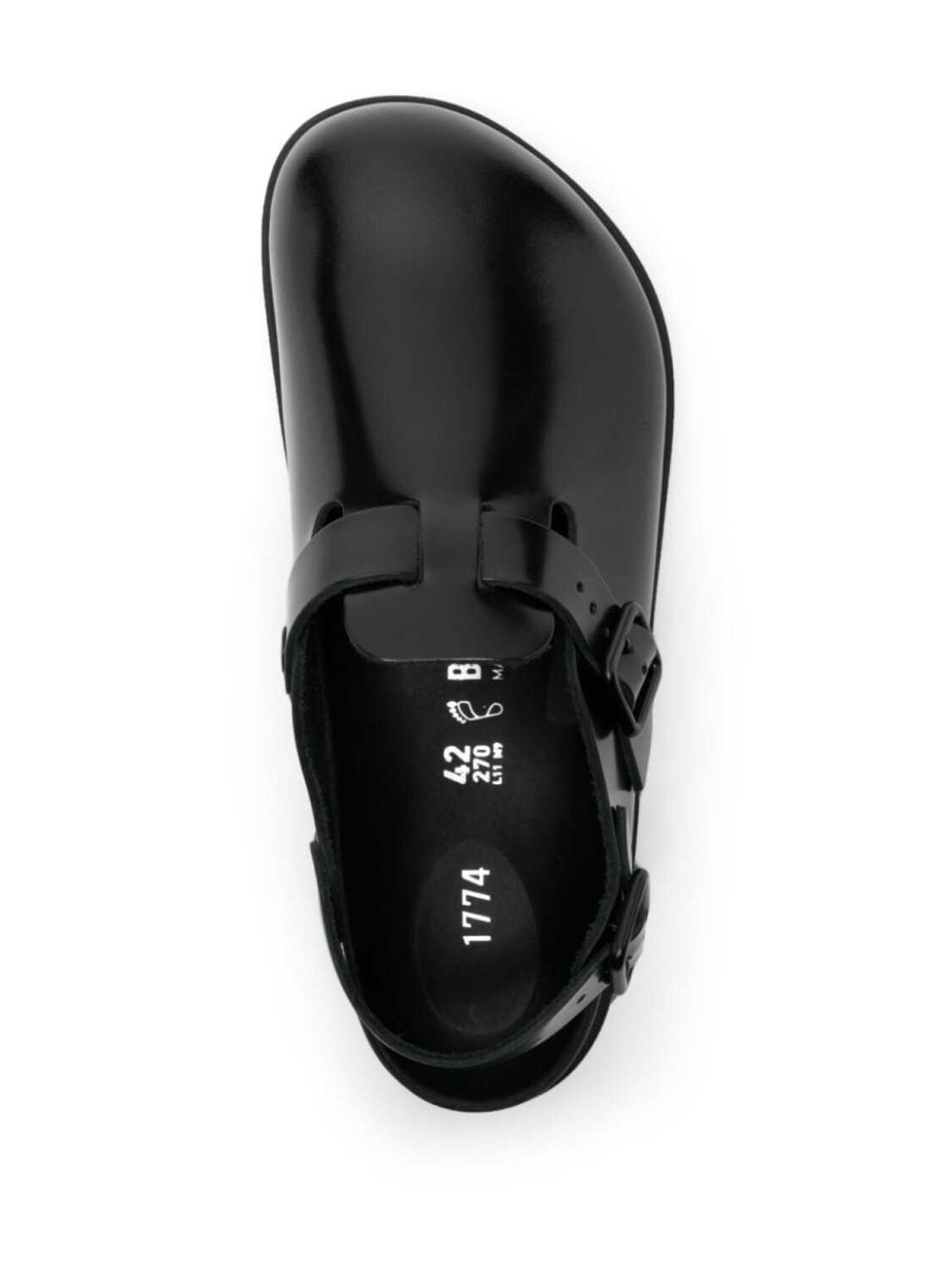 Мюли Birkenstock Tokio II Natural Leather узкие, черный — фото 4