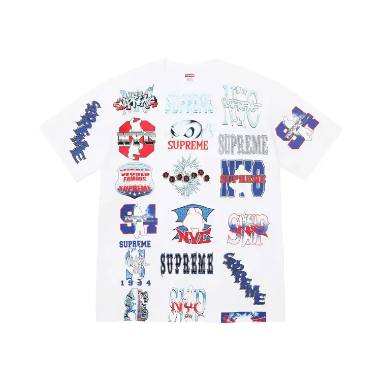 Футболка Supreme Flash Tee 'White'