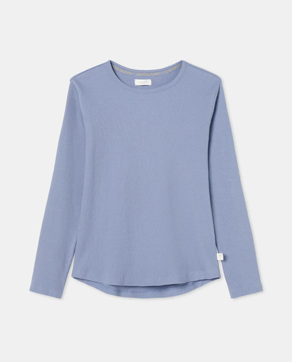 

Футболка с длинными рукавами для девочки Cotton Juice, цвет 400 Azul