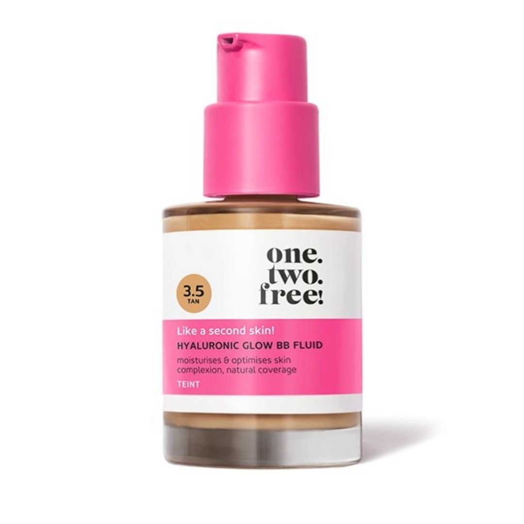 

BB-крем hyaluronic glow bb fluid Onetwofree, 3.5. - tan, объем 30 мл