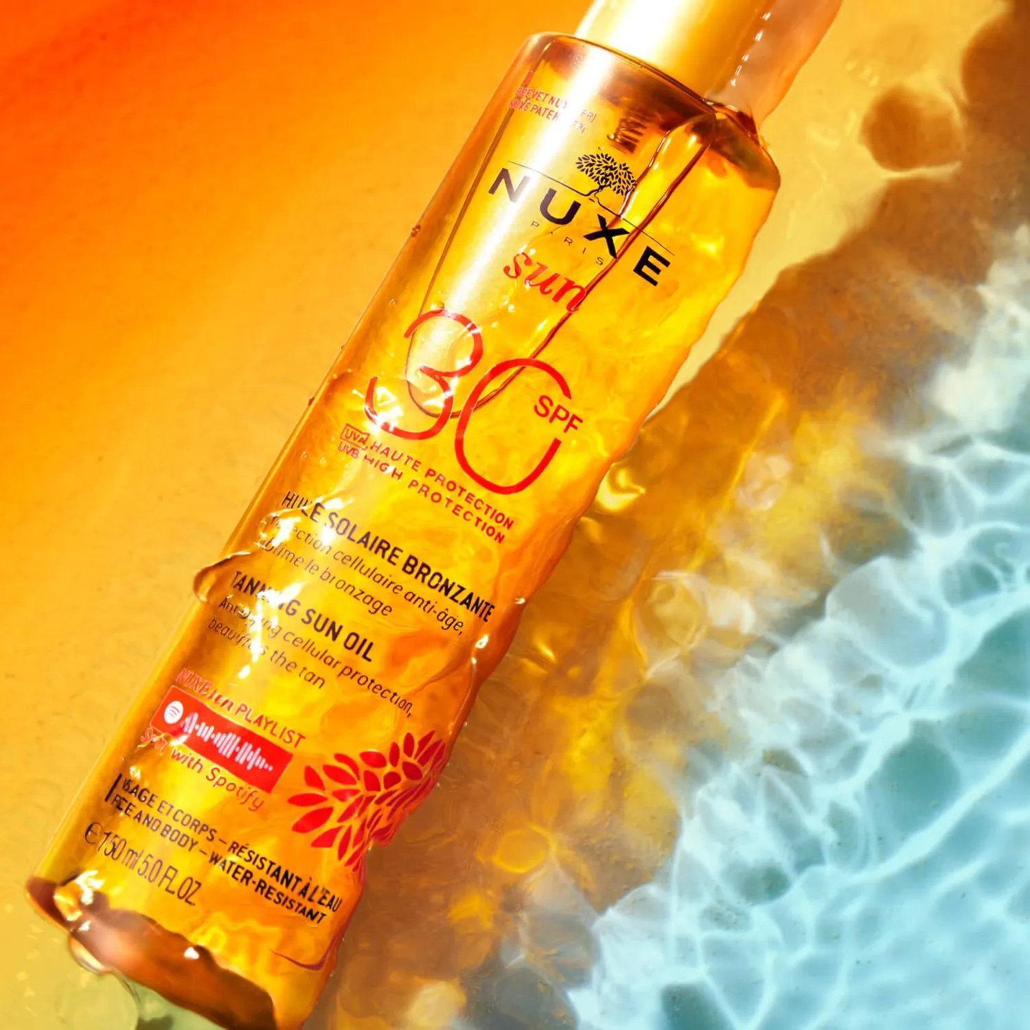 Sun солнцезащитное масло для лица и тела SPF 30 (150 мл) Nuxe — фото 4