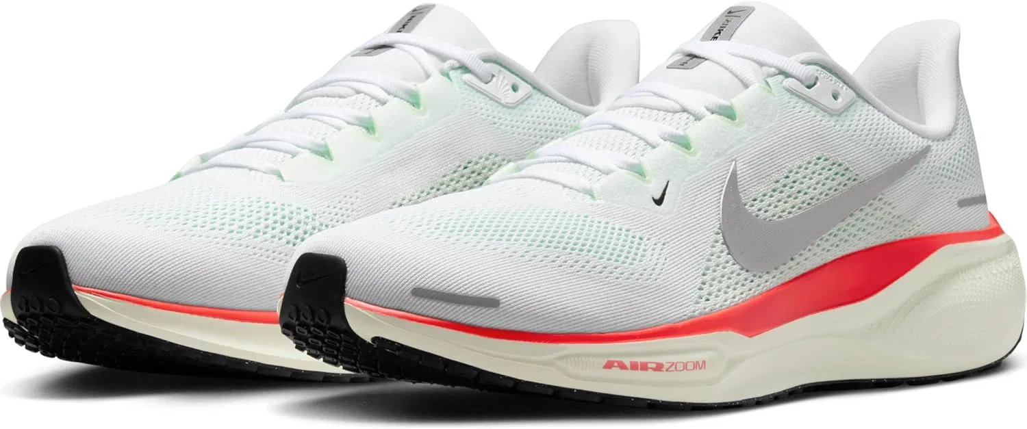 Мужские беговые кроссовки Nike Pegasus 41 FD2722, White Metallic Silver Barely G — фото 2