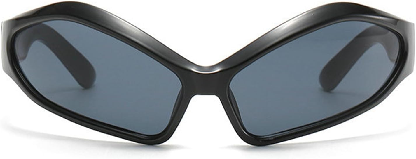 

Willochra Модные нестандартные панк-солнцезащитные очки для женщин и мужчин, для занятий спортом на открытом воздухе, велоспорта, солнцезащитные очки UV400, Y2K, хип-хоп, Black