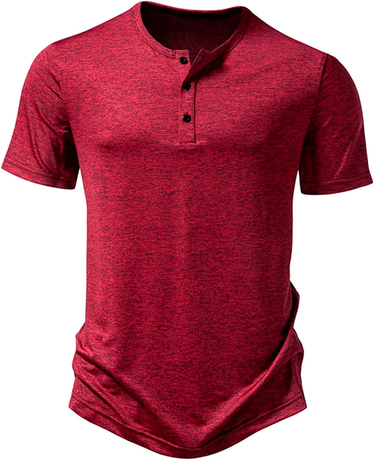 

Мужская футболка Henley Casual Slim Fit QUNPIU