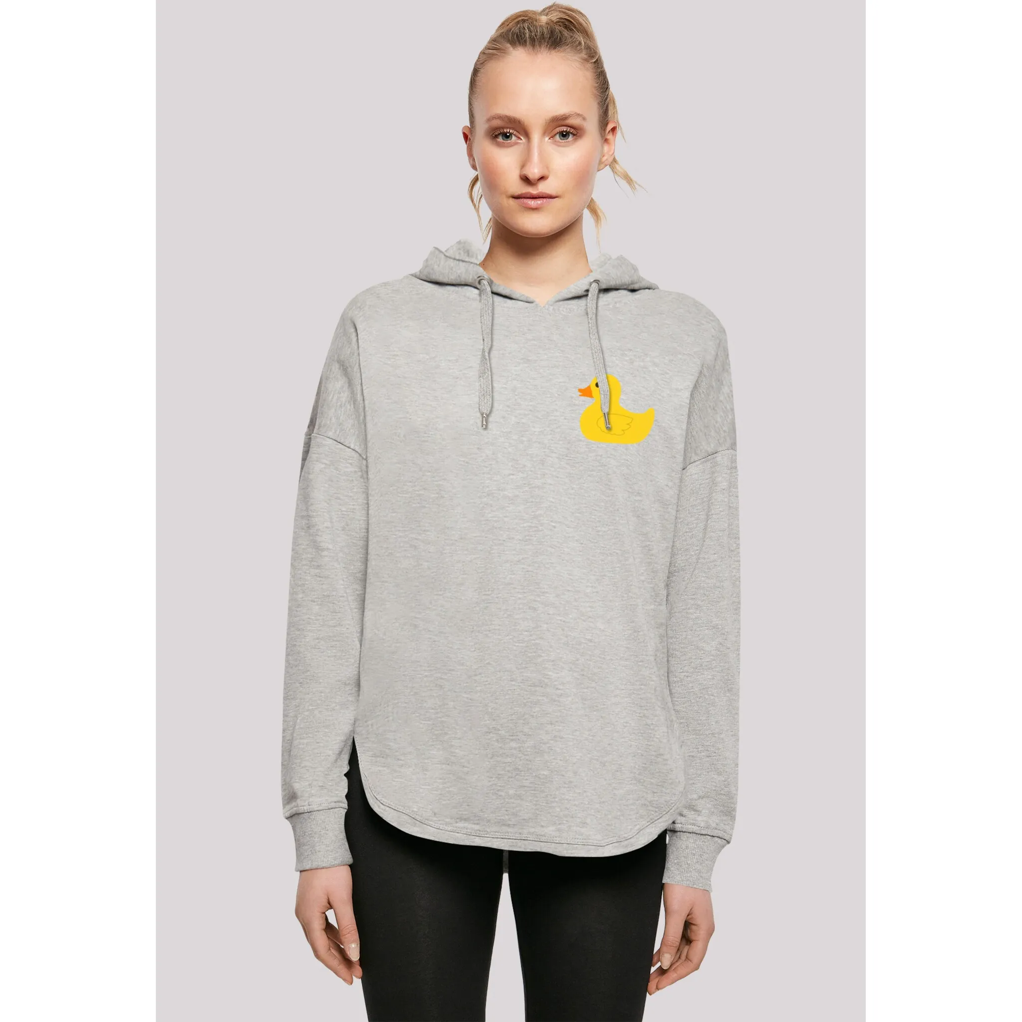 

Толстовка F4NT4STIC "Yellow Rubber Duck OVERSIZE HOODIE", принт, серый