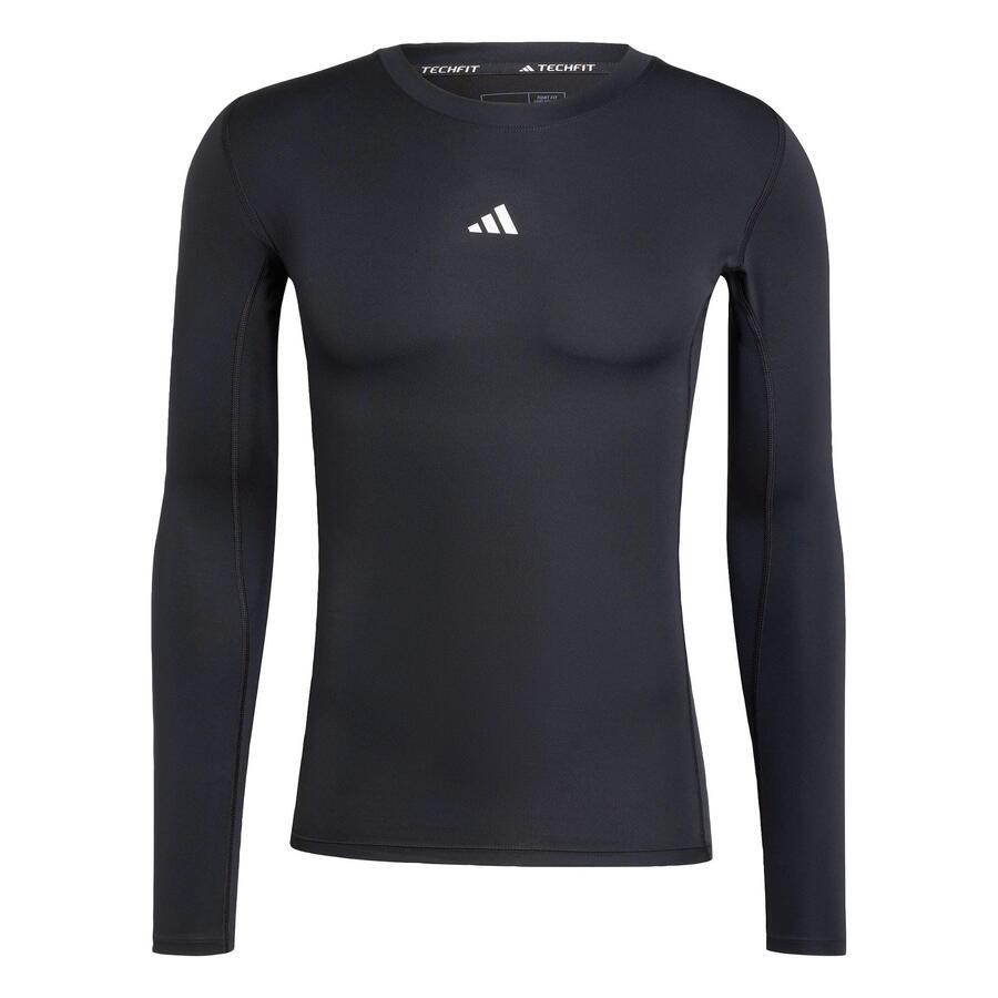 ADIDAS Тренировочный компрессионный компрессионный свитер с длинным рукавом TECHFIT — фото 2