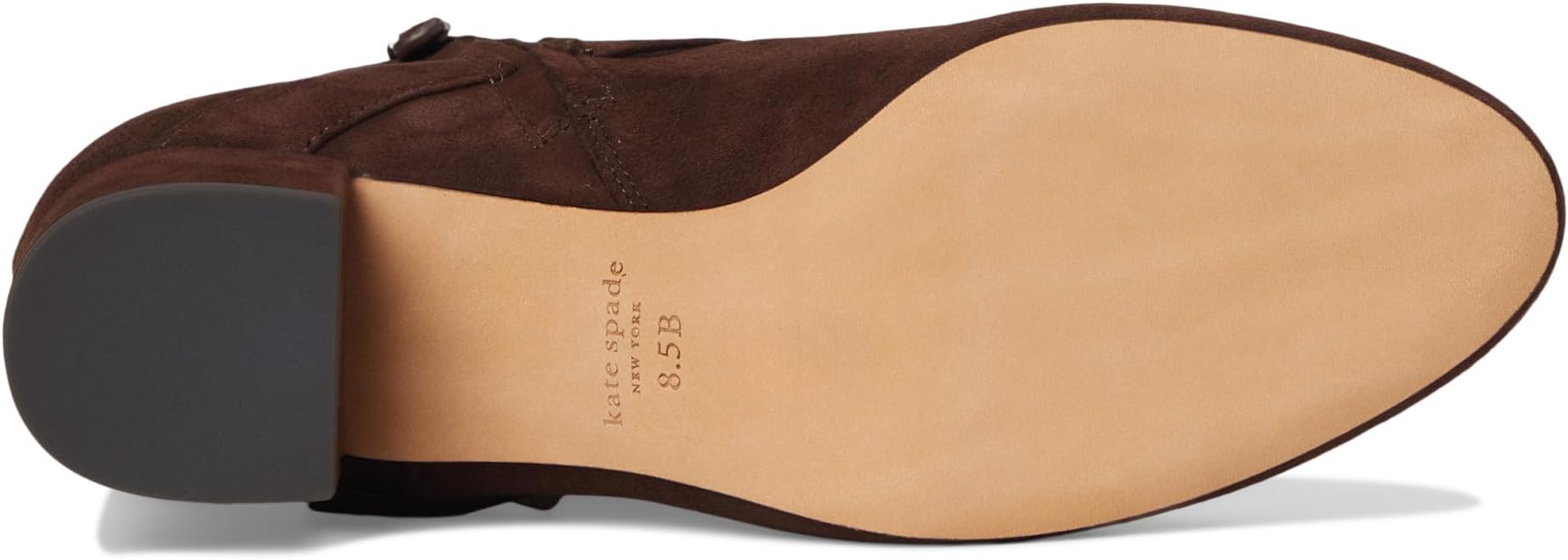 Ботинки Kate Spade New York Women's Spade Flower Suede Heeled Ankle Bootie, Hot Fudge — фото 3
