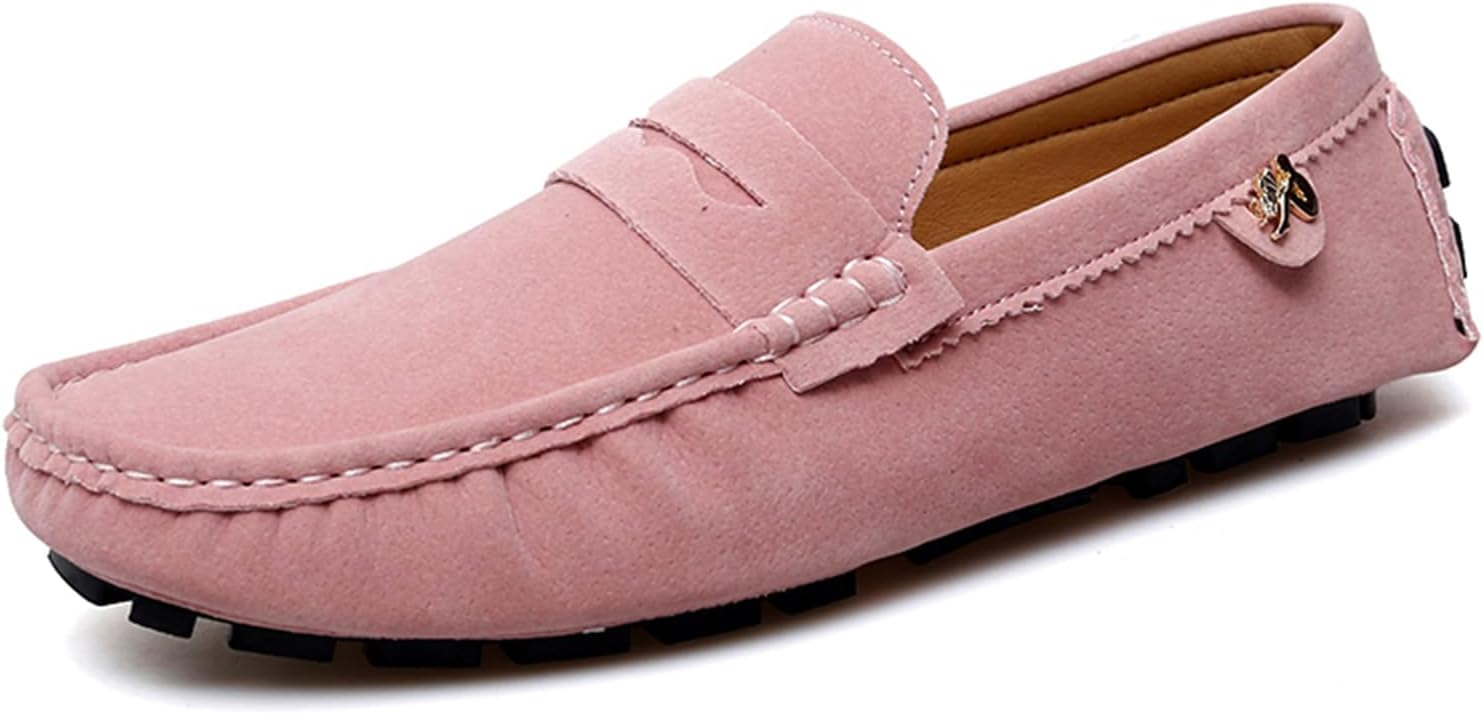 

Мужские мокасины Abborora Fashion Penny Loafers, туфли для вождения, слипоны, лодочные туфли, розовый