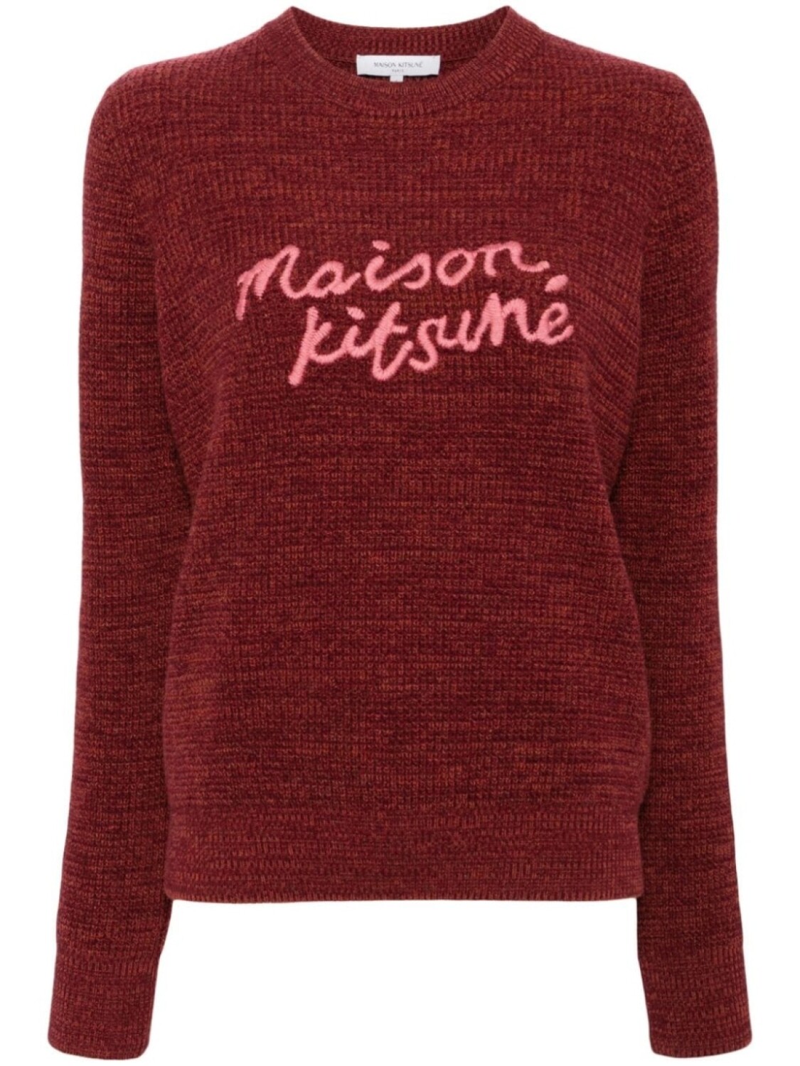 

Maison Kitsuné джемпер с принтом, красный
