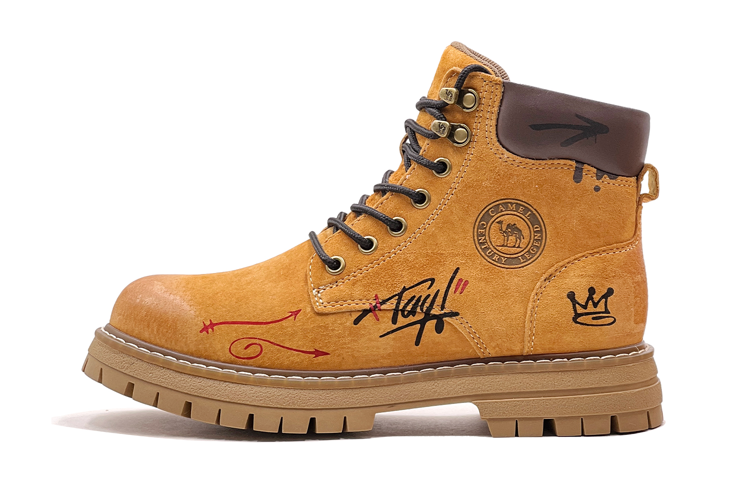 

CAMEL Ботинки Martin для мужчин, коричневые