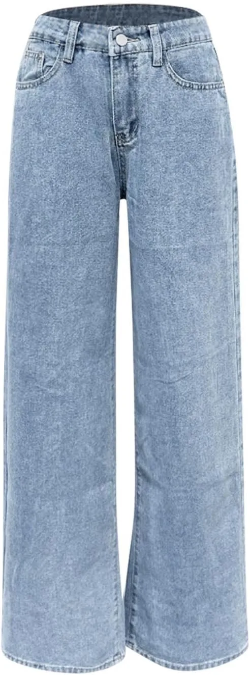 Женские джинсы Wide Leg High Waisted с застежкой на пуговицы — фото 4