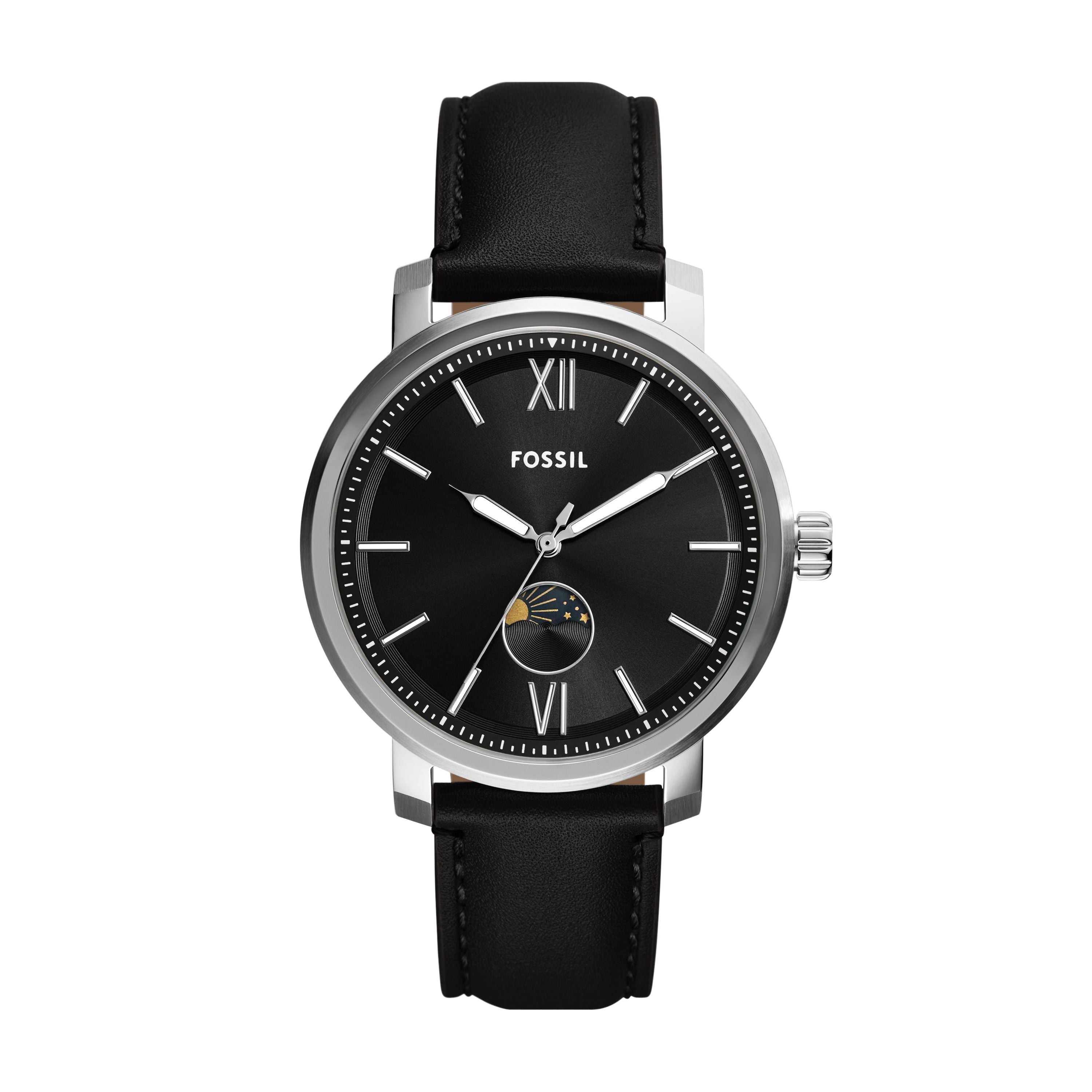 

Мужские многофункциональные часы Fossil Rhett из нержавеющей стали, черный