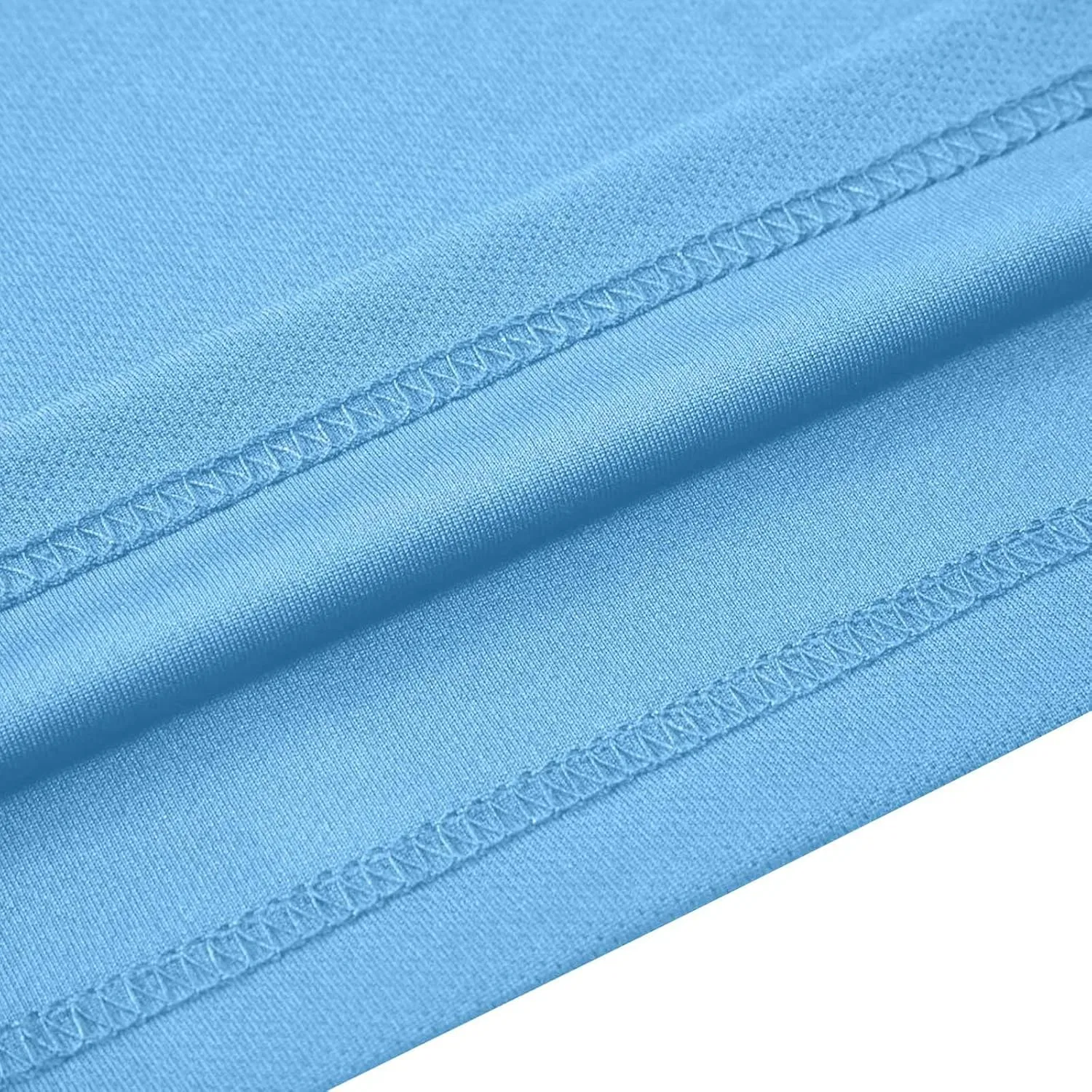Женская блуза с коротким рукавом, Button Down, Generic, A#01light Blue — фото 3