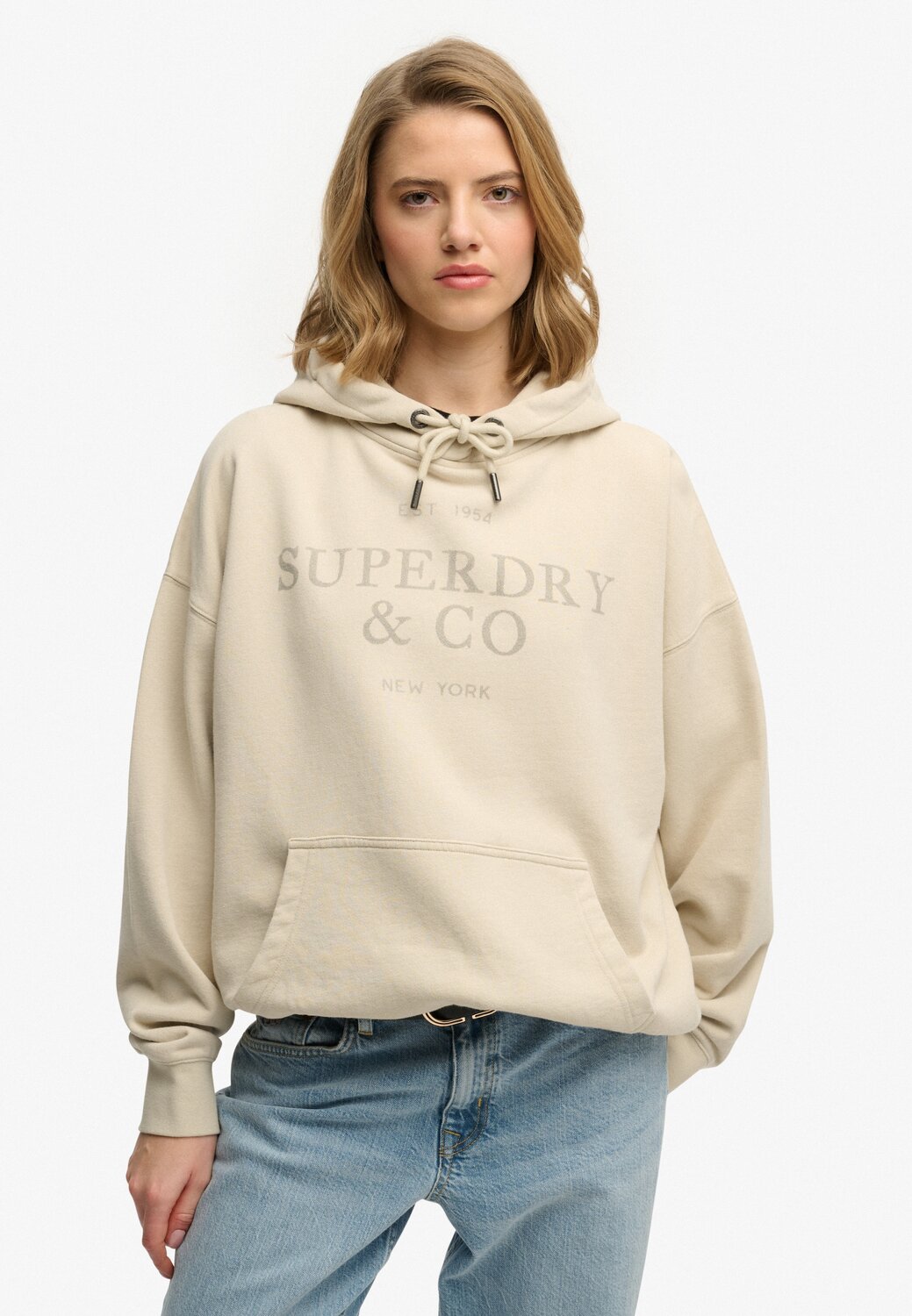 

Superdry & Co Толстовка в светло-бежевом цвете, Бежевый, Superdry & Co Толстовка в светло-бежевом цвете