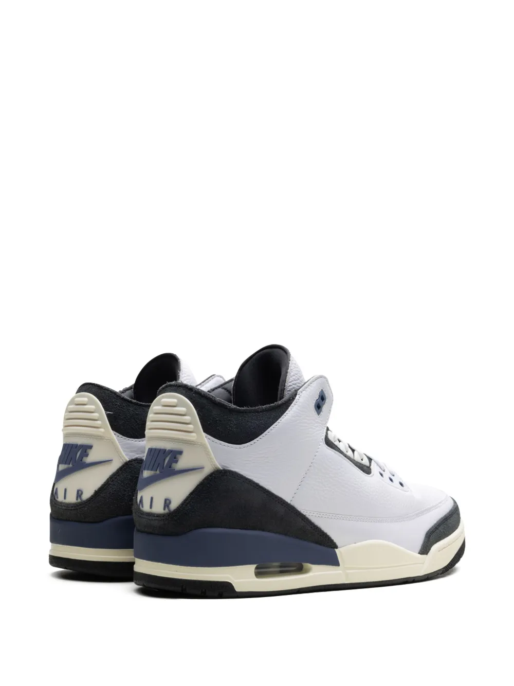 Кроссовки Air Jordan 3 OG SP A Ma Maniére - Diffused Blue/White/Muslin/Anthracite, белый — фото 3