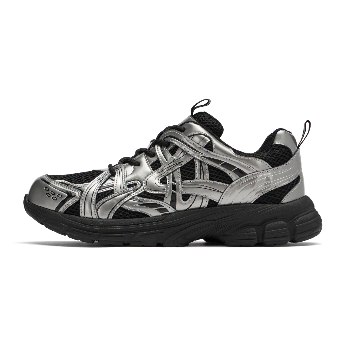 

Низкие, износостойкие, нескользящие, массивные, мужские кроссовки Hotwind, 113 Silver Black