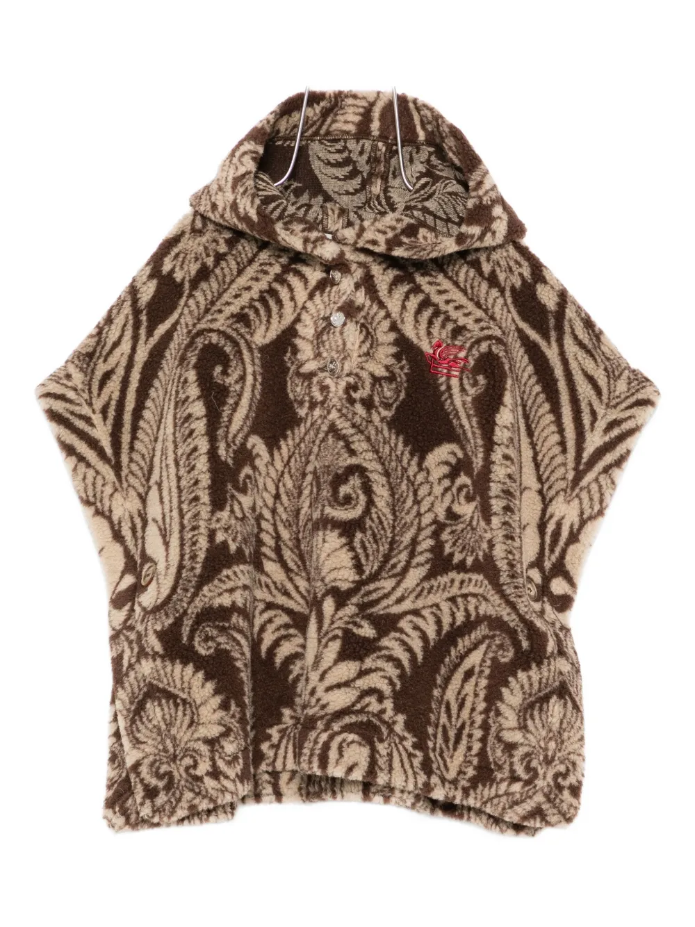 

Толстовка Paisley-pattern hooded top ETRO KIDS, коричневый