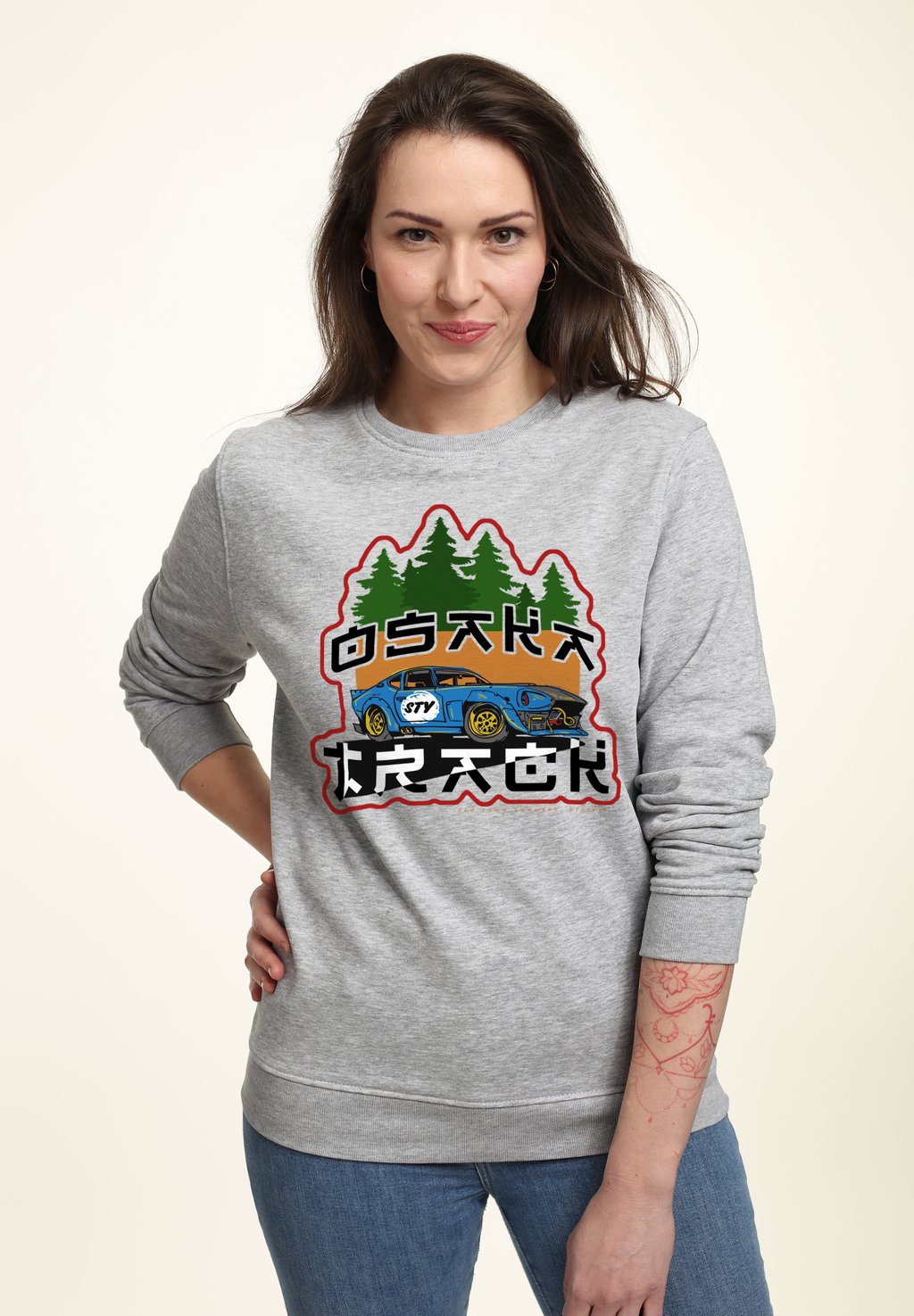 

Толстовка MATT KEELING OSAKA TRACK Henry Tiger, цвет Heather Grey