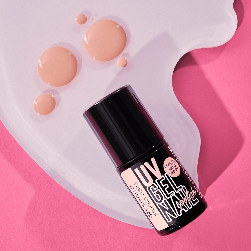 Лак для ногтей studio nails uv gel nail polish Essence, 211 - peaches n cream, объем 5 мл — фото 3