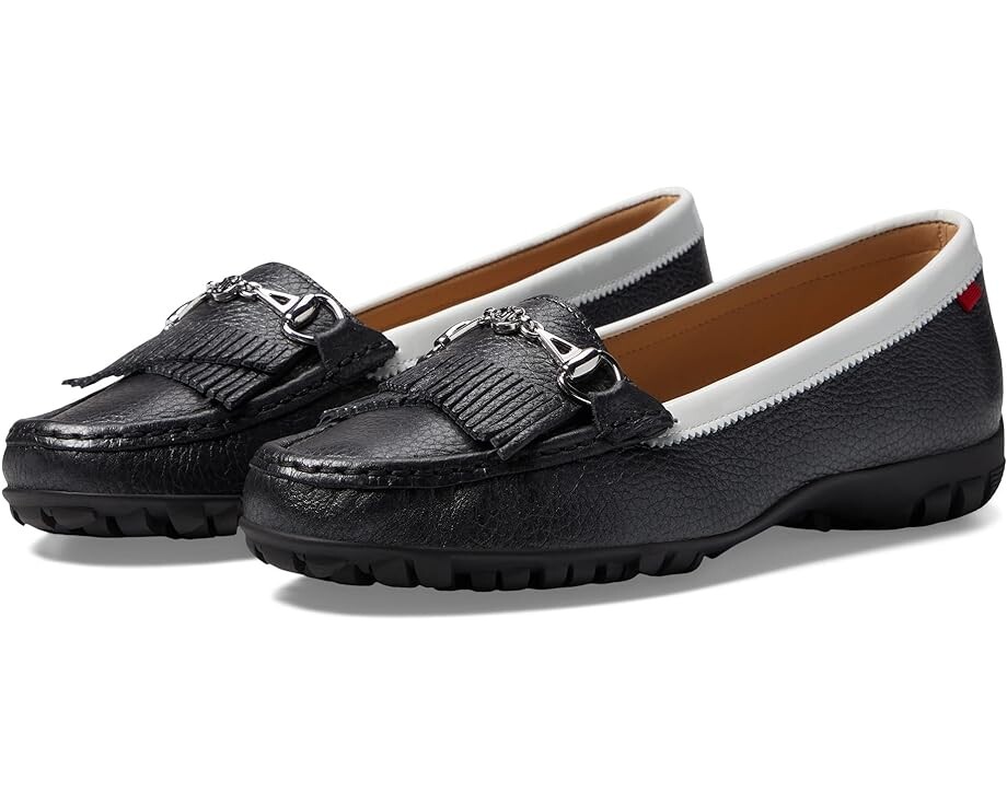 Лоферы Marc Joseph New York Lexington Golf, цвет Black/White Pearlized Grainy