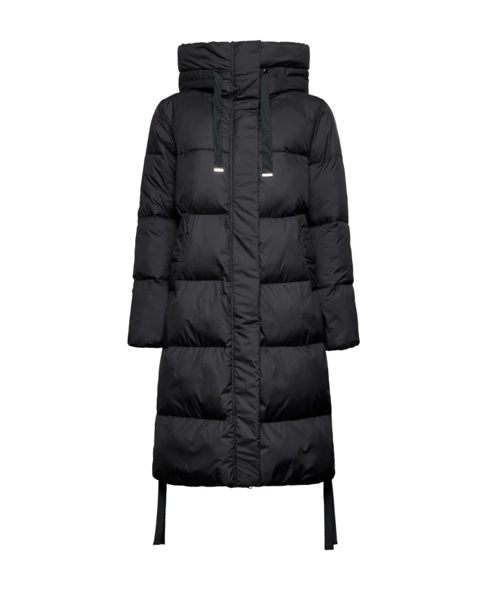 

Техническая пуховая куртка с капюшоном и шнурком Silvian Heach, черный