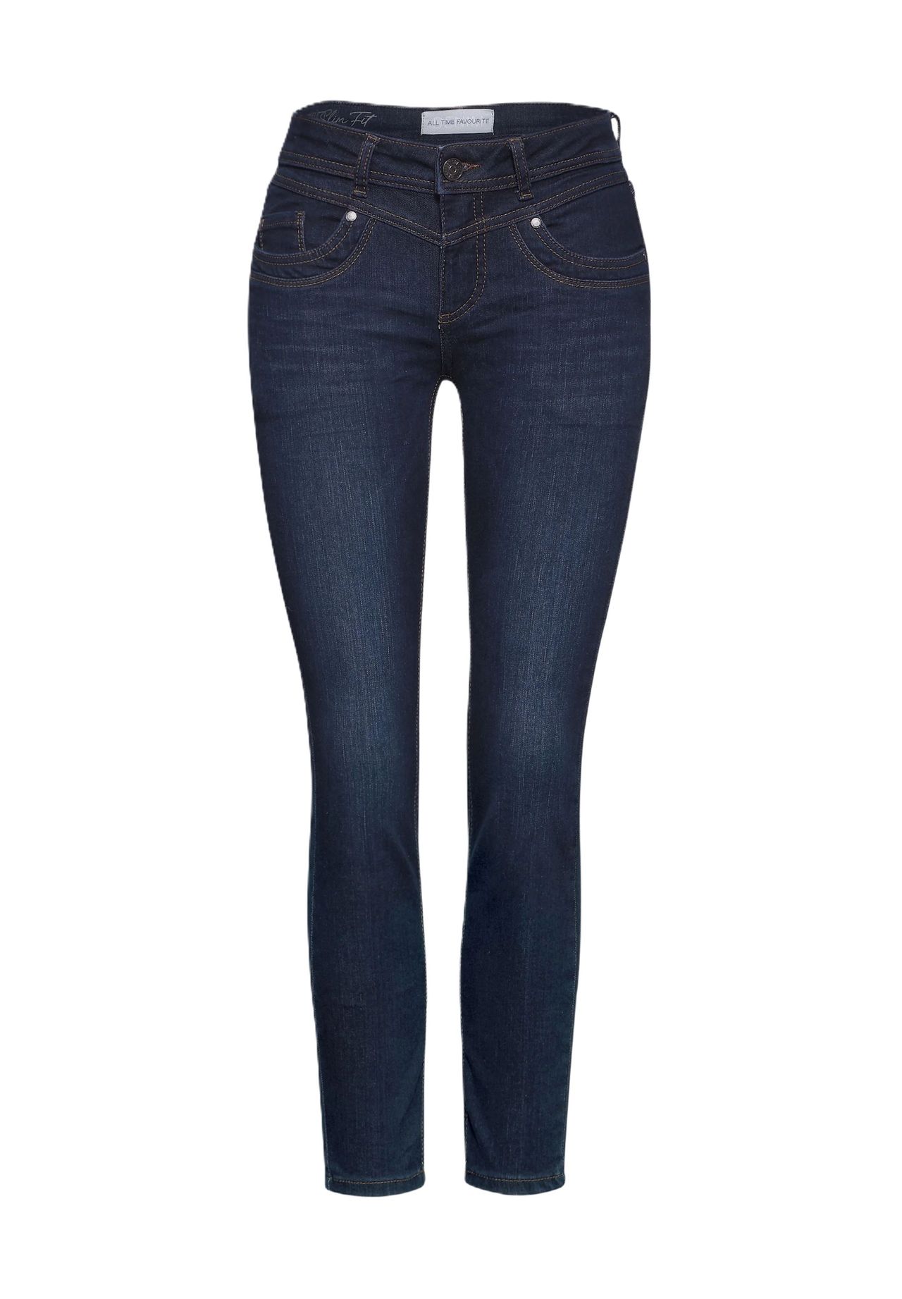 

Джинсы «Йорк» облегающие женские Street One, цвет 15975 Deep Indigo