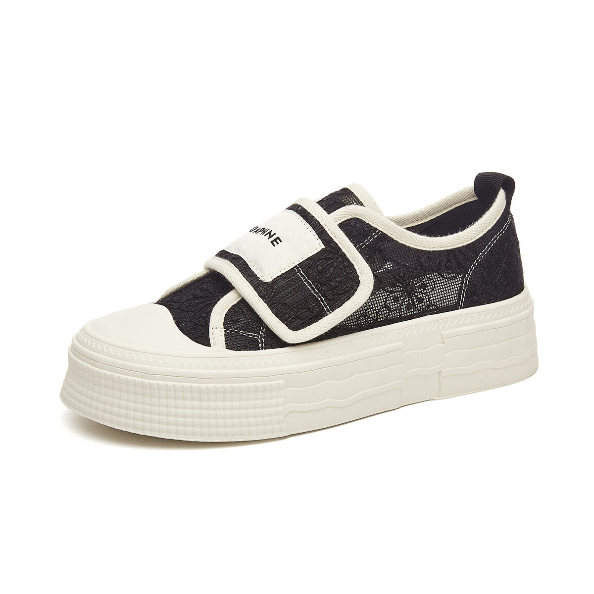 

Кеды DAPHNE Skateboard Shoes Women's Low-Top, черный