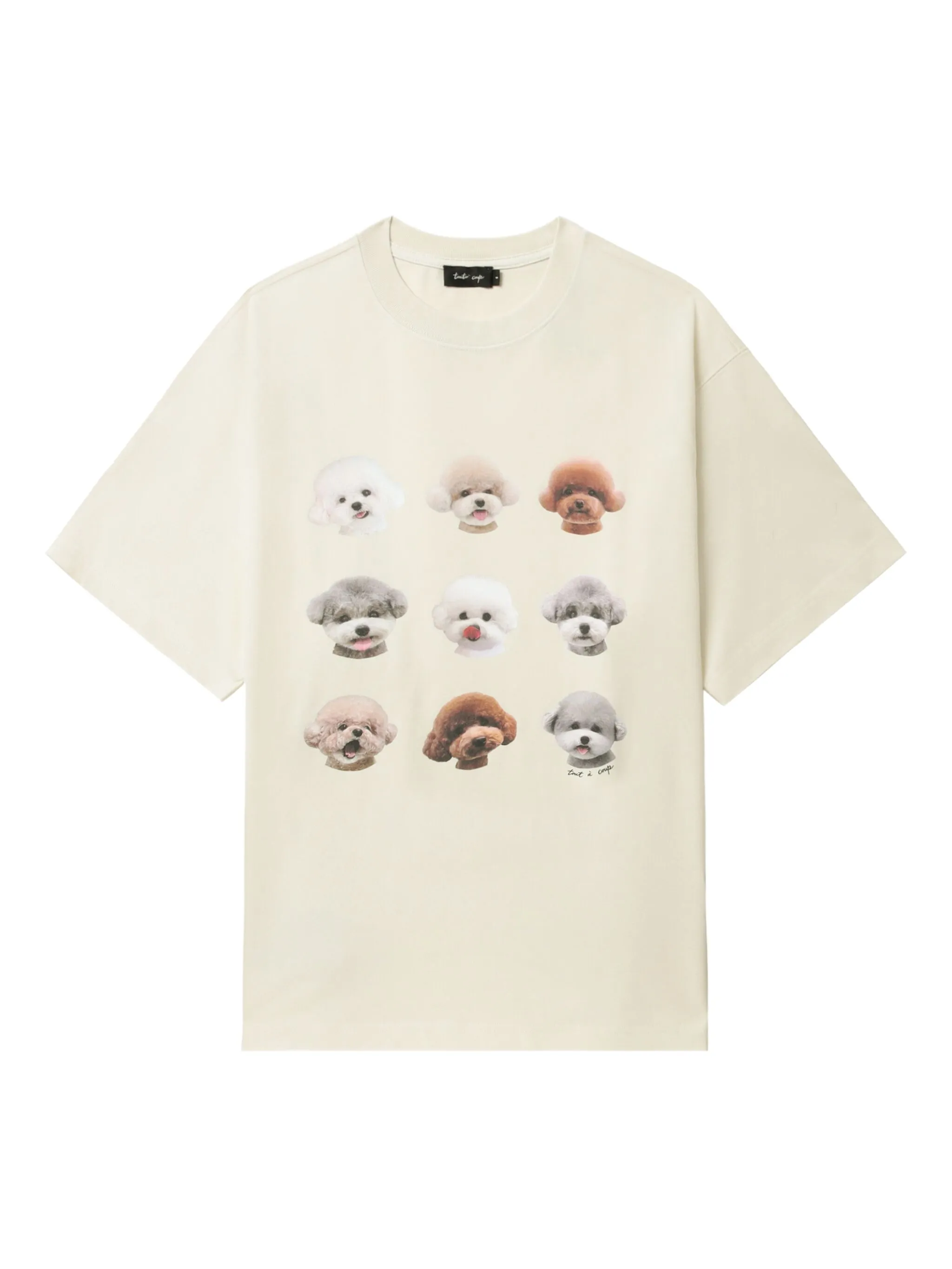 

Футболка с принтом Tout A Coup, кремовый