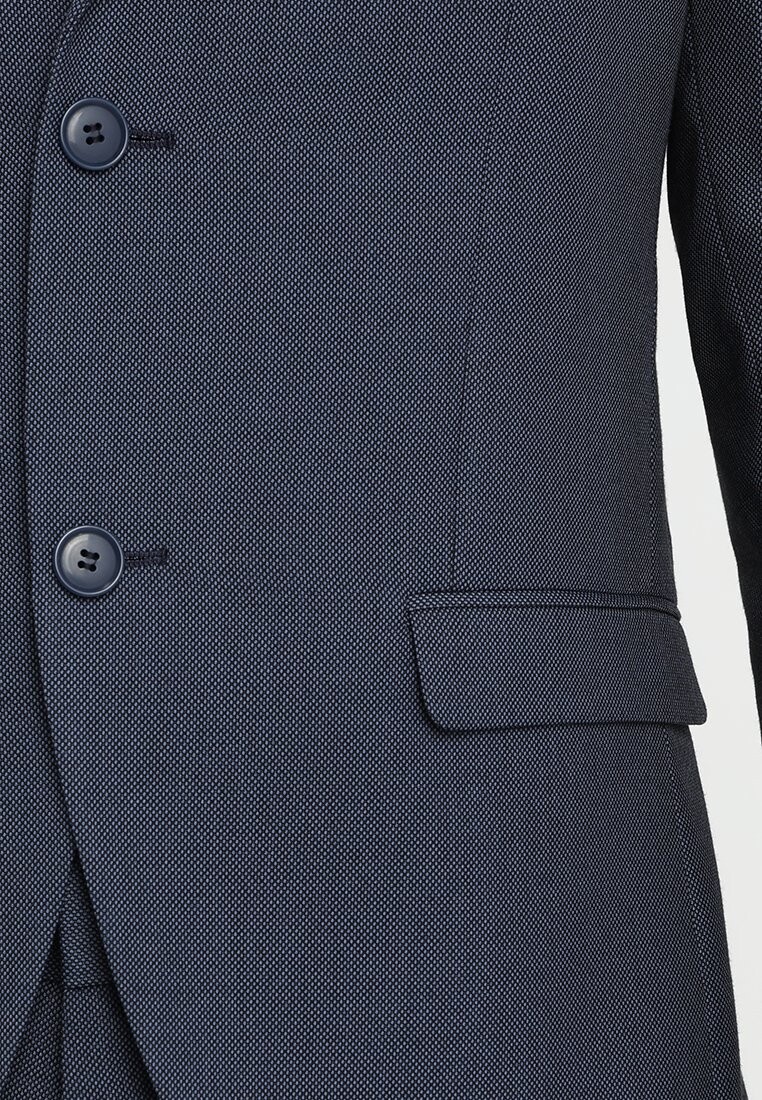 Костюм FASHION STRUCTURE SUIT SLIM FIT Isaac Dewhirst, цвет blue — фото 4