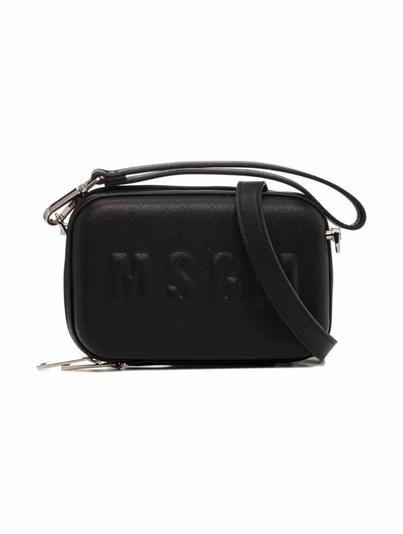 

Сумка через плечо с логотипом MSGM, черный