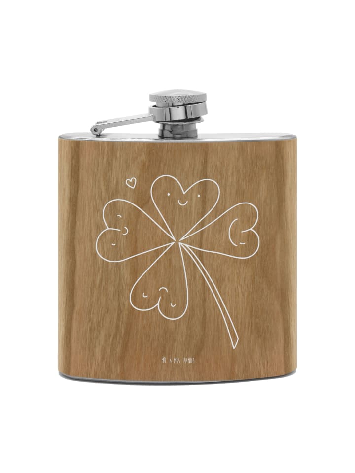 

Mr. & Mrs. Panda Фляга Flachmann Aus Edelstahl Narwal ohne Spruch in Braun