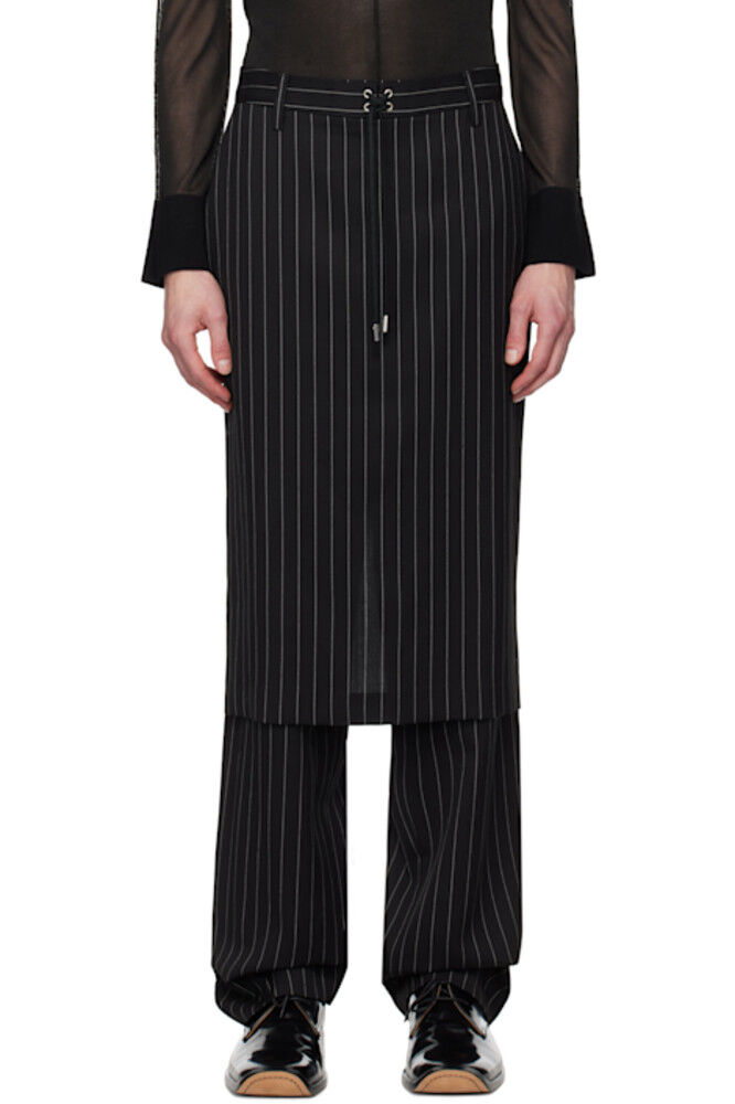 

Черные брюки «The Lace-Up Suit» Jean Paul Gaultier