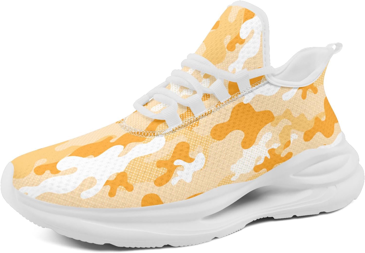 

Кроссовки AWSOLE для женщин, легкие и дышащие, унисекс, с амортизирующей стелькой для комфорта, подходят для спортзала, активного отдыха на улице и повседневной носки, белый/оранжевый/бежевый