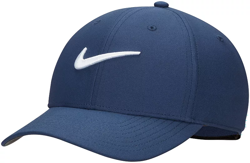 

Мужская структурированная кепка-галочка Nike Dri-FIT Club, цвет Midnight Navy/White